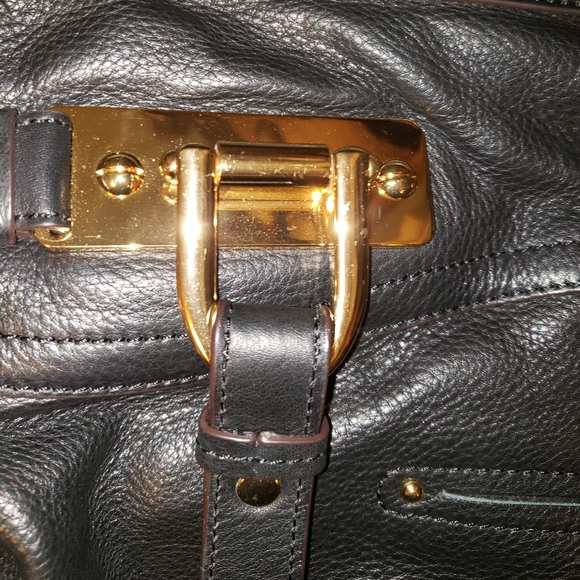 B Makowsky All Black Handbag NWOT